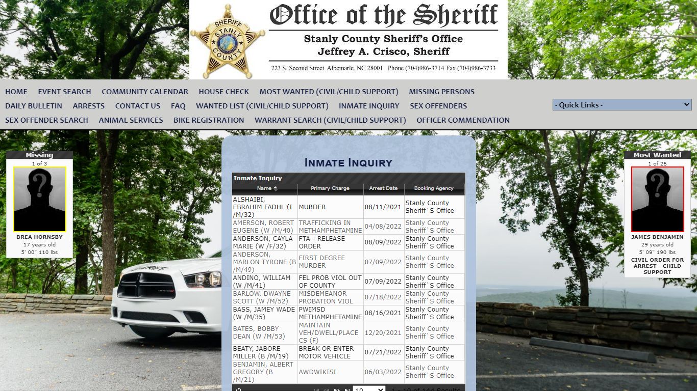 Stanly County Sheriff's Office P2C